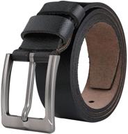 🤠 western style leather belts with regular buckle - enhance your outfit! logo