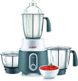 img 4 attached to 💪 Powerful 750 Watts Motor, Stainless Steel Blades and Jars, Modern Elegant Design - Judge Delight Wet/Dry 3-Jar Mixer Grinder 110v for USA