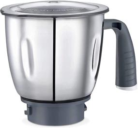 img 2 attached to 💪 Powerful 750 Watts Motor, Stainless Steel Blades and Jars, Modern Elegant Design - Judge Delight Wet/Dry 3-Jar Mixer Grinder 110v for USA