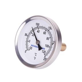 img 2 attached to MEASUREMAN Hot Water Bi-Metal Thermometer: Accurate Adjustable Dial for Range 0-250°F