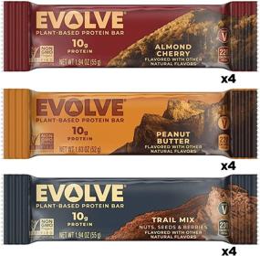 img 3 attached to 🌱 Evolve Plant Based Protein Bar Variety Pack - 3 Flavors, 10g of Vegan Protein, Dairy Free, No Artificial Flavors, Non-GMO, 12 Pack (Packaging May Vary)