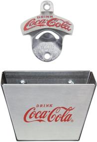 img 1 attached to Coca-Cola Wall Mount Bottle Opener and Cap Catcher: TableCraft's Ultimate Beverage Accessory