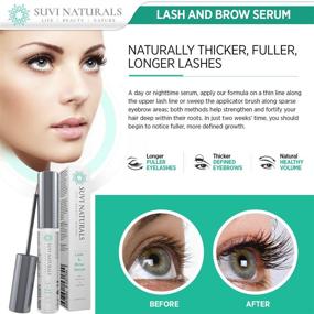 img 1 attached to 🌱 Suvi Naturals Lash & Brow Growth Serum – Enhance Length and Fullness with Natural Formula, Vitamin E & Arginine, 0.17 fl. oz