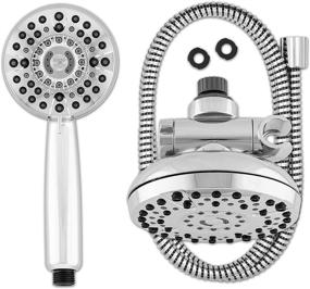 img 4 attached to 🚿 Enhance Your Shower Experience with Waterpik Dual Shower Head System - Chrome, XHT-333E-763E