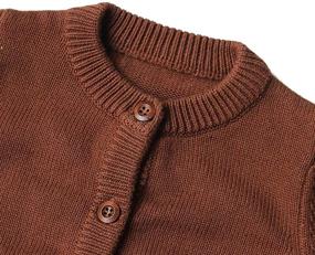 img 3 attached to Toddler Cardigan Sweaters for Boys - Gleaming Grain Boys' Clothing Sweaters