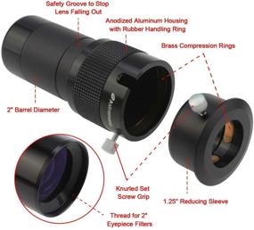 img 2 attached to 🔭 Astromania 2" ED 2X Двойное увеличение телескопической окулярной линзы – улучшите свой опыт наблюдения через телескоп