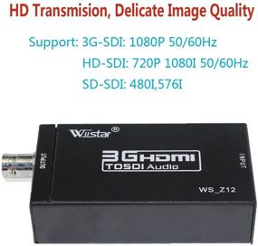 img 2 attached to 🔌 High-Quality Mini HDMI to SDI Audio Video Converter BNC 3G-SDI SD-SDI HD-SDI Adapter - Supports 720P 1080P for Camera, Home Theater, and Monitors