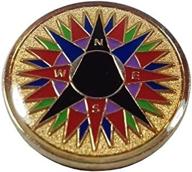 ⭐ premium 25 compass rose geocoin geotokens: durable, metal, and sleek логотип