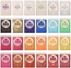 img 2 attached to 🎨 Biutee Mica Powder 24 Colors - High-quality pigments for Slime, Soap Making, Resin Crafts & More