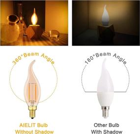 img 1 attached to 💡 Dimmable Equivalent AIELIT Chandelier with Candelabra Base
