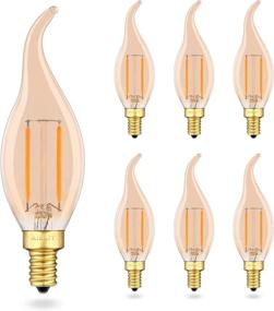 img 4 attached to 💡 Dimmable Equivalent AIELIT Chandelier with Candelabra Base