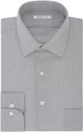 👔 van heusen regular houndstooth spread men's shirts: classic style with a modern touch logo