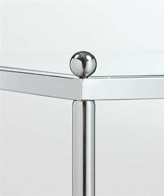 img 1 attached to 🌟 Convenience Concepts Royal Crest 3 Tier Round End Table: Stylish Chrome/Glass Design for Easy Organization