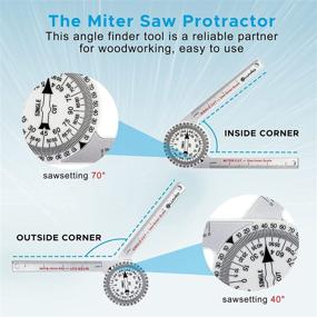 img 3 attached to 📐 Baseboard Protractor: High-Precision Measuring Tool for Carpentry