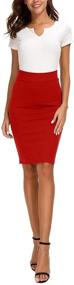 img 3 attached to EXCHIC Women's Bodycon Pencil Skirts: Stylish Waist-hugging Apparel for Trendy Women