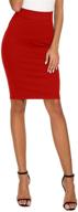 exchic women's bodycon pencil skirts: stylish waist-hugging apparel for trendy women logo