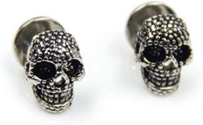 img 2 attached to Black Skull Cufflinks Tuxedo Accessories