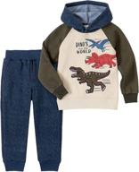 👕 stylish & comfy: kids headquarters granite heather boys' clothing ensemble logo