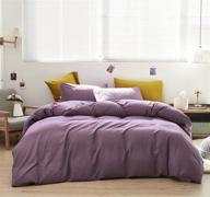 🛏️ karever queen comforter set - pale mauve faded purple color bedding - 3-piece solid color blanket set - hotel quality lightweight women girls comforter set - queen size logo