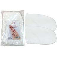 white pana brand reusable mitts for thermal cloth insulated paraffin wax heat therapy spa treatments/self tanning logo