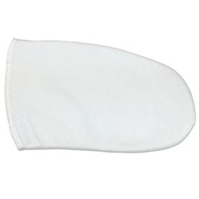 img 1 attached to White Pana Brand Reusable Mitts for Thermal Cloth Insulated Paraffin Wax Heat Therapy Spa Treatments/Self Tanning