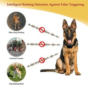 img 1 attached to 🐶 Rechargeable Dog Shock Bark Collar - Adjustable Sensitivity Control for Small, Medium, and Large Dogs - Anti-Barking Collar with Shock & Beep Modes