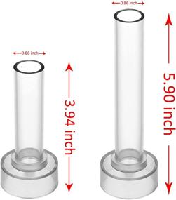 img 3 attached to 🕯️ Taper Candle Mold Set with 2 Pillar Candle Molds - Ideal for Crafting Emergency, Chime, and Table Candles - Includes 30 Ft. of Wick, 1 Lead Wire, Mold Sealer, and 2 Candle Wick Clips as Bonus Gifts.