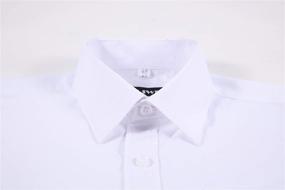 img 2 attached to 👔 AOLIWEN Boys' Solid Long Sleeve Dress Shirt: Top-Quality Uniform Button Down Shirts for School