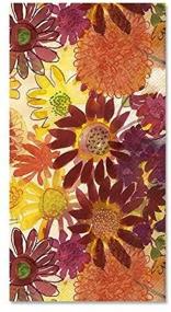 img 1 attached to 🍂 Boston International Disposable Guest Towels - Autumn Decorative Paper Hand Towels, Floral Dinner Napkins (Pak of 32)