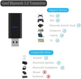 img 2 attached to 🎧 Gstef Bluetooth Audio Adapter 5.0 - Connect Airpods, Headsets, and Speakers to PS5/PS4/Windows 10/8/7/XP