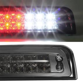 img 2 attached to 🚦 Partsam Smoke Lens 3RD Brake Light Replacement for Dodge Ram 1500 2500 3500 2009-2017 LED Rear Cab Roof Center Mount Tail Brake Light Cargo Lamp - Chrome Housing