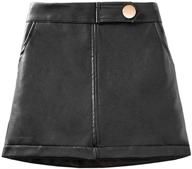 👗 trendy leather toddler skirts for girls: welaken fashion clothing logo