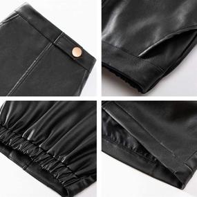 img 1 attached to 👗 Trendy Leather Toddler Skirts for Girls: WeLaken Fashion Clothing