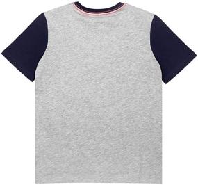 img 3 attached to 👕 TaiMoon Boys' Gray Stripe Contrast T-Shirt for Boys' Clothing