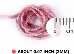 img 2 attached to 🧶 Cotton Acrylic Yarn Cake, Knittogether Angel Cake: Soft Worsted Weight Yarn for Crocheting and Knitting. Cotton/Acrylic Blend Yarn - 63% Cotton 37% Acrylic. 5.29OZ / 336Yds. Color: Pink Red Blue