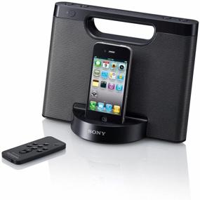 img 1 attached to 🔊 Sony RDPM5IP Portable Speaker Dock: Black, Compatible with iPhone/iPod (30-Pin)