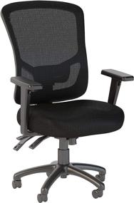 img 4 attached to 🪑 Optimized for SEO: Black Custom Comfort High Back Multifunction Mesh Executive Office Chair by Bush Business Furniture