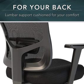 img 1 attached to 🪑 Optimized for SEO: Black Custom Comfort High Back Multifunction Mesh Executive Office Chair by Bush Business Furniture