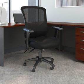 img 3 attached to 🪑 Optimized for SEO: Black Custom Comfort High Back Multifunction Mesh Executive Office Chair by Bush Business Furniture