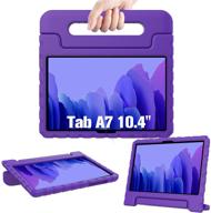 👧 avawo kids case for samsung galaxy tab a7 10.4 2020 (sm-t500/ t505/ t505n/ t507) - shockproof lightweight convertible stand children-friendly case for galaxy tab a7 10.4-inch 2020 release, purple logo