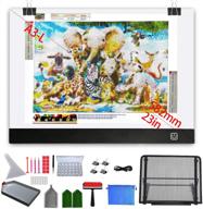 💎 diamond painting light pad a3l with large stand: ultra-thin led light board set with complete tools & accessories logo