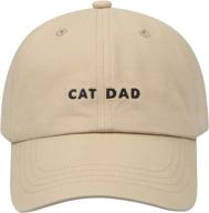 🐱 hatphile 6 panel embroidery dad hat baseball cap cat mom cat dad: trendy cat lover's hat for moms and dads! logo