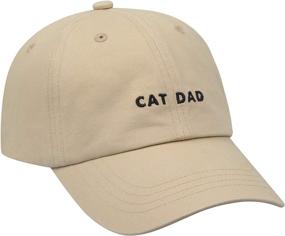 img 2 attached to 🐱 Hatphile 6 Panel Embroidery Dad Hat Baseball Cap Cat Mom Cat Dad: Trendy Cat Lover's Hat for Moms and Dads!