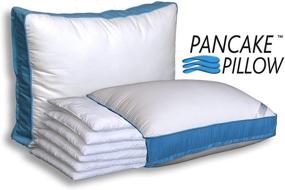 img 3 attached to Customizable Pancake Pillow: Adjustable Layered Luxury Pillow for Queen Size Bed