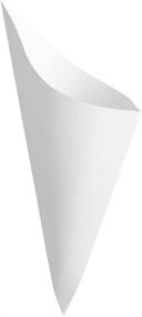 img 2 attached to Conetek 10 Inch White Eco-Friendly Finger Food Cones