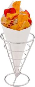 img 3 attached to Conetek 10 Inch White Eco-Friendly Finger Food Cones