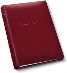 img 3 attached to Leather Refillable Desk Address Book Foot, Hand & Nail Care