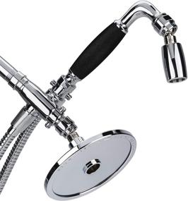 img 4 attached to 🚿 High Sierra All Metal 3 Way Shower Head Combo with Handheld - Chrome, featuring Reflections Shower Head and Slip-Free Grip Handheld Shower