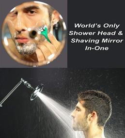 img 1 attached to 🚿 High Sierra All Metal 3 Way Shower Head Combo with Handheld - Chrome, featuring Reflections Shower Head and Slip-Free Grip Handheld Shower