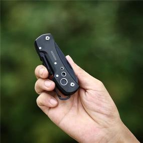 img 1 attached to 🔪 HONZIN Swiss-Style Multi-Function Pocket Knife for Everyday Use, Outdoor Survival, and Fishing